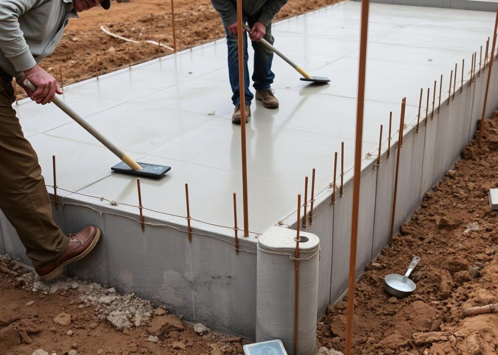 Concrete foundation